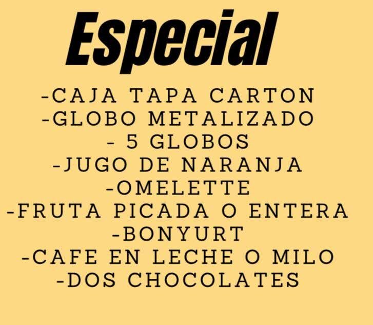 DESAYUNO SORPRESA ESPECIAL - Imagen 2