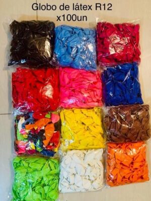 GLOBO LATEX R12 X 100 UNIDADES