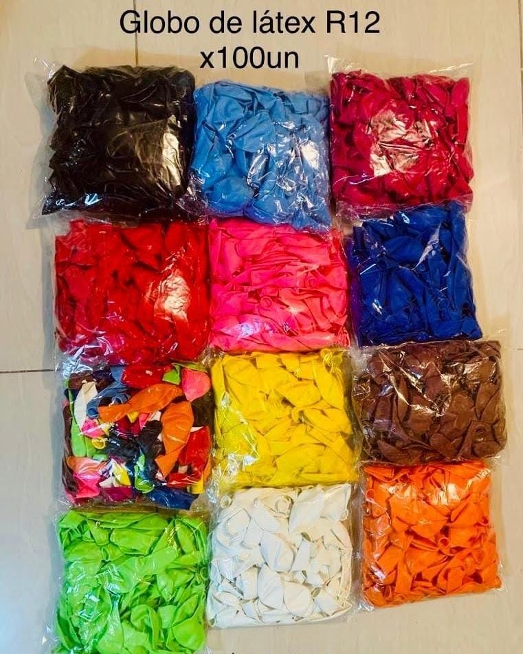 GLOBO LATEX R12 X 100 UNIDADES