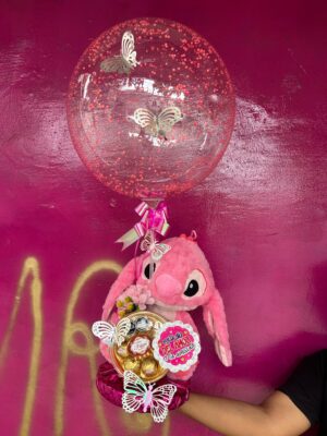 ANGELA CON GLOBO BURBUJA